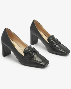 Klasyczne^Royalfashion Czółenka damskie w kolorze czarnym Mokwell