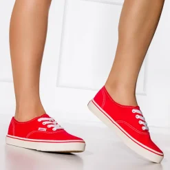 Trampki^Royalfashion Czerwone damskie tenisówki typu trampki Lifeda czerwony