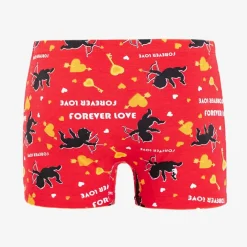 Majtki^Royalfashion Czerwone męskie bokserki z printem czerwony
