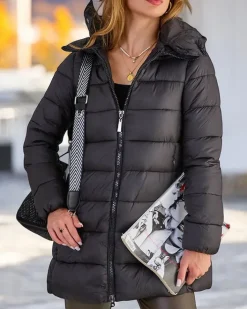 Kurtki / Marynarki / Płaszcze^Royalfashion damska kurtka zimowa pikowana czarny