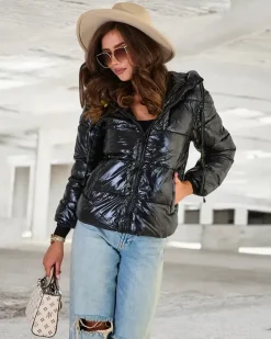 Kurtki / Marynarki / Płaszcze^Royalfashion Damska kurtka zimowa czarny