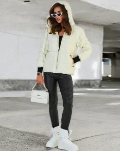 Kurtki / Marynarki / Płaszcze^Royalfashion Damska kurtka zimowa biały