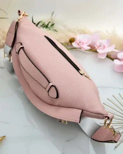 Nerki I Saszetki|Małe Torebki^Royalfashion Damska mała torebka typu nerka różowy