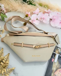 Nerki I Saszetki|Małe Torebki^Royalfashion Damska mała torebka typu nerka beżowy