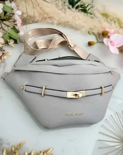 Nerki I Saszetki|Małe Torebki^Royalfashion Damska mała torebka typu nerka gołębi szary