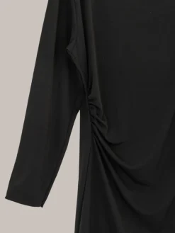 Sukienki Krótkie^Royalfashion Damska sukienka tkaninowa czarny