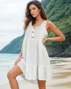 Sukienki Letnie|Sukienki Krótkie^Royalfashion Damska sukienka mini biały