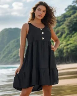 Sukienki Letnie|Sukienki Krótkie^Royalfashion Damska sukienka mini czarny