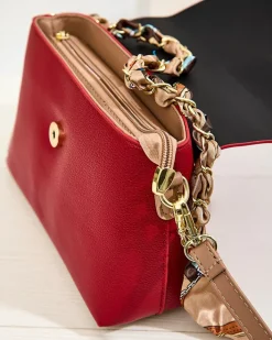 Małe Torebki^Royalfashion Damska torebka eko skórzana czerwony