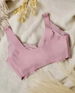 Sportowe^Royalfashion Damski biustonosz sportowy różowy