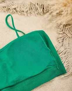 Sportowe^Royalfashion Damski biustonosz sportowy zielony