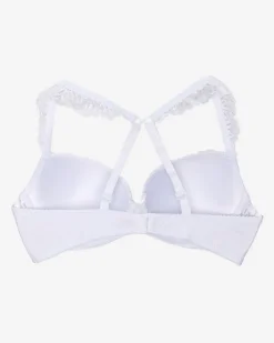 Codzienne^Royalfashion Damski biustonosz z koronką w kolorze m biały