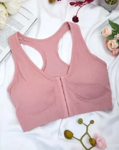 Sportowe^Royalfashion Damski biustonosz sportowy różowy