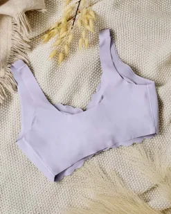 Sportowe^Royalfashion Damski biustonosz sportowy gołębi szary