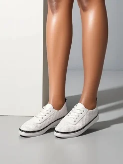 Trampki^Royalfashion Damskie ażurowe trampki Tareb czarny