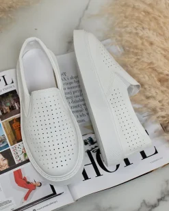 Trampki^Royalfashion Damskie ażurowe tenisówki Flequise