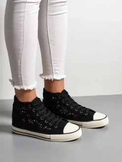 Trampki^Royalfashion Damskie ażurowe trampki Limme czarny