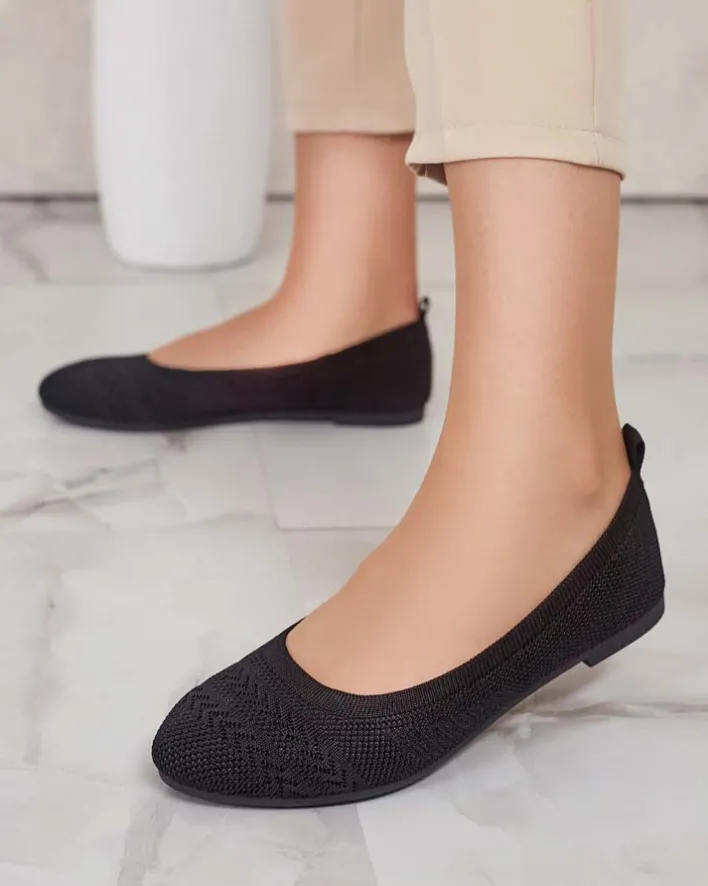 Buty Na Wielkie Wyjście|Baleriny Klasyczne^Royalfashion Damskie baleriny Salin czarny