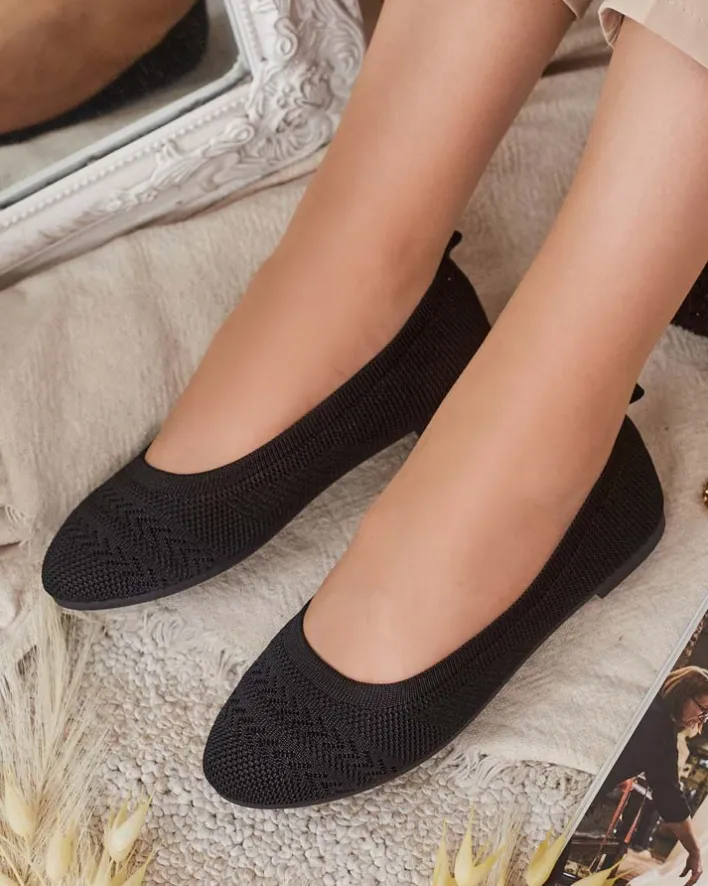 Buty Na Wielkie Wyjście|Baleriny Klasyczne^Royalfashion Damskie baleriny Salin czarny