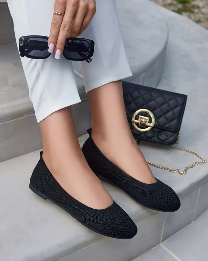 Buty Na Wielkie Wyjście|Baleriny Klasyczne^Royalfashion Damskie baleriny Salin czarny