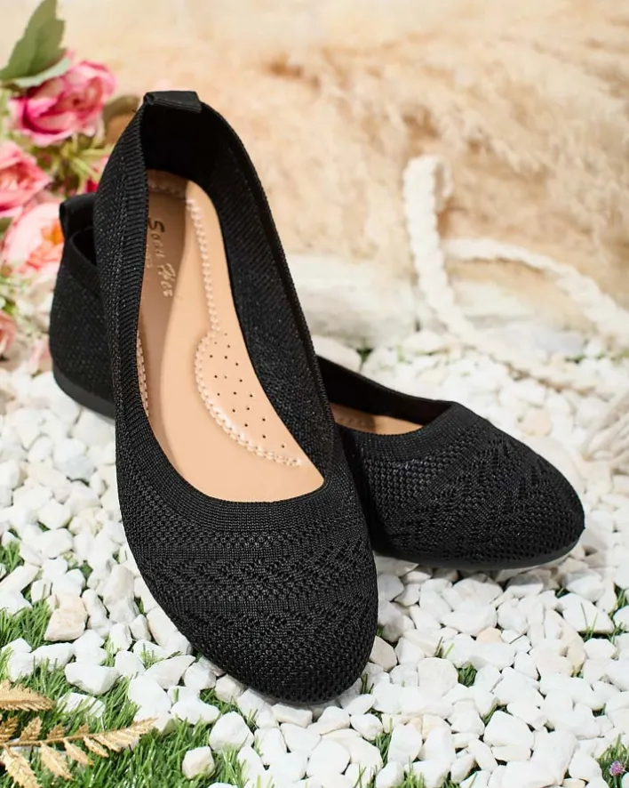 Buty Na Wielkie Wyjście|Baleriny Klasyczne^Royalfashion Damskie baleriny Salin czarny