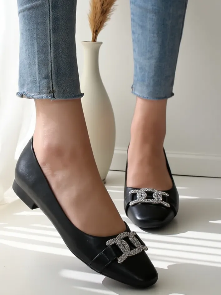 Buty Na Wielkie Wyjście|Baleriny Klasyczne^Royalfashion Damskie baleriny z kokardką Frelie czarny