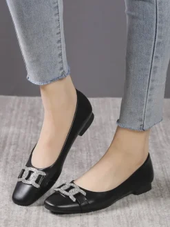 Buty Na Wielkie Wyjście|Baleriny Klasyczne^Royalfashion Damskie baleriny z kokardką Frelie czarny