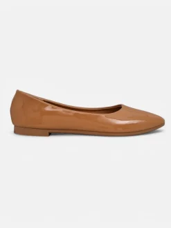 Buty Na Wielkie Wyjście|Baleriny Klasyczne^Royalfashion Damskie baleriny lakierowane Aramiese Camel