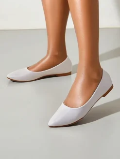 Buty Na Wielkie Wyjście|Baleriny Klasyczne^Royalfashion Damskie baleriny lakierowane Aramiese beżowy