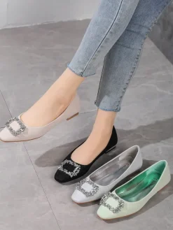 Baleriny Klasyczne^Royalfashion Damskie baleriny z brokatem Ofenale