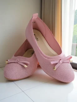 Buty Na Wielkie Wyjście|Baleriny Klasyczne^Royalfashion Damskie baleriny Bieso różowy