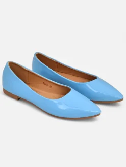 Buty Na Wielkie Wyjście|Baleriny Klasyczne^Royalfashion Damskie baleriny lakierowane Aramiese Królewski niebieski