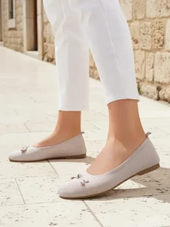 Buty Na Wielkie Wyjście|Baleriny Klasyczne^Royalfashion Damskie baleriny Bieso biały