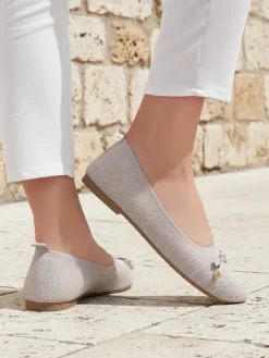 Buty Na Wielkie Wyjście|Baleriny Klasyczne^Royalfashion Damskie baleriny Bieso biały