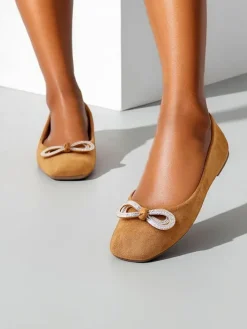 Baleriny Klasyczne^Royalfashion Damskie baleriny z kokardką Cocar