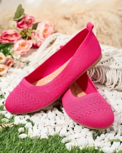 Baleriny Klasyczne^Royalfashion Damskie baleriny Salin różowy