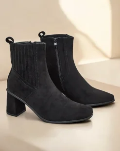 Botki Z Delikatnym Ociepleniem|Botki Na Słupku^Royalfashion Damskie botki Nomur