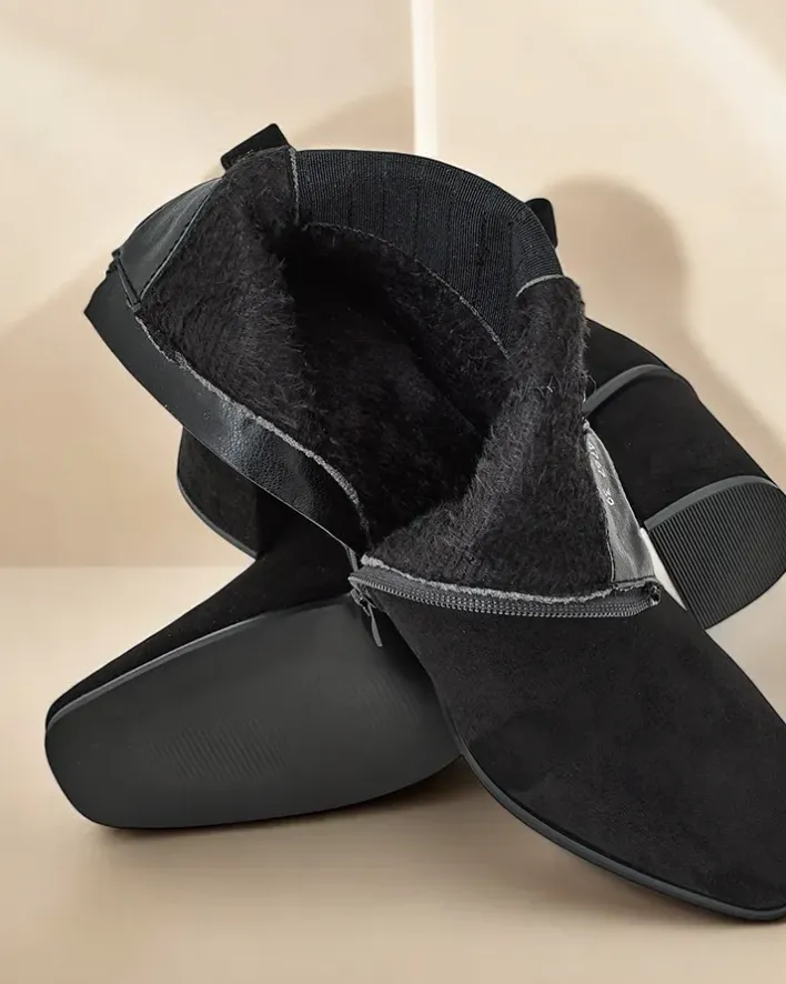 Botki Z Delikatnym Ociepleniem|Botki Na Słupku^Royalfashion Damskie botki Nomur