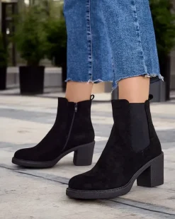 Botki Na Słupku|Nowość^Royalfashion Damskie botki Monarin