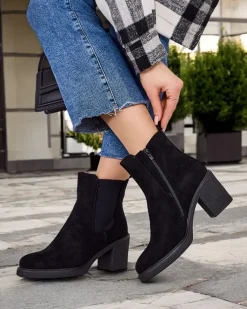 Botki Na Słupku|Nowość^Royalfashion Damskie botki Monarin