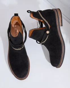 Botki Bez Ocieplenia^Royalfashion Damskie botki Rizor czarny