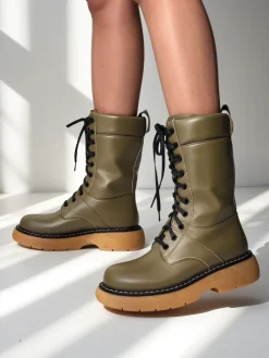 Workery|Botki Z Delikatnym Ociepleniem^Royalfashion Damskie botki workery Megie brązowy