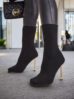 Szpilki|Botki Bez Ocieplenia^Royalfashion Damskie botki Wezonu czarny