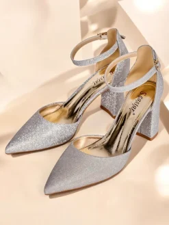 Buty Na Wielkie Wyjście^Royalfashion Damskie czółenka z brokatem Noratt złoty