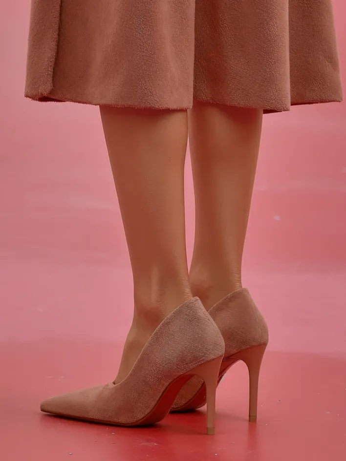 Szpilki|Klasyczne^Royalfashion Damskie czółenka na szpilce Etorali różowy