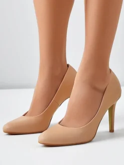 Szpilki|Klasyczne^Royalfashion Damskie czółenka na szpilce Enzze beżowy