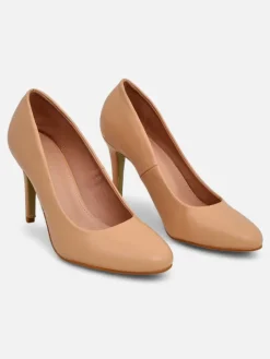 Szpilki|Klasyczne^Royalfashion Damskie czółenka na szpilce Enzze beżowy