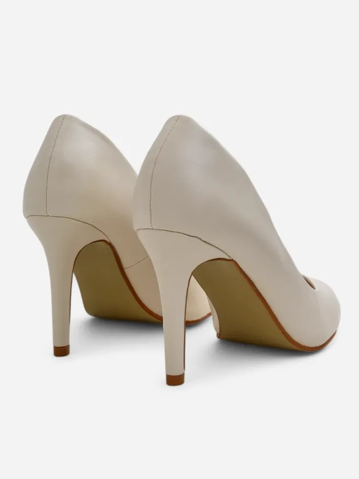 Szpilki|Klasyczne^Royalfashion Damskie czółenka na szpilce Enzze beżowy