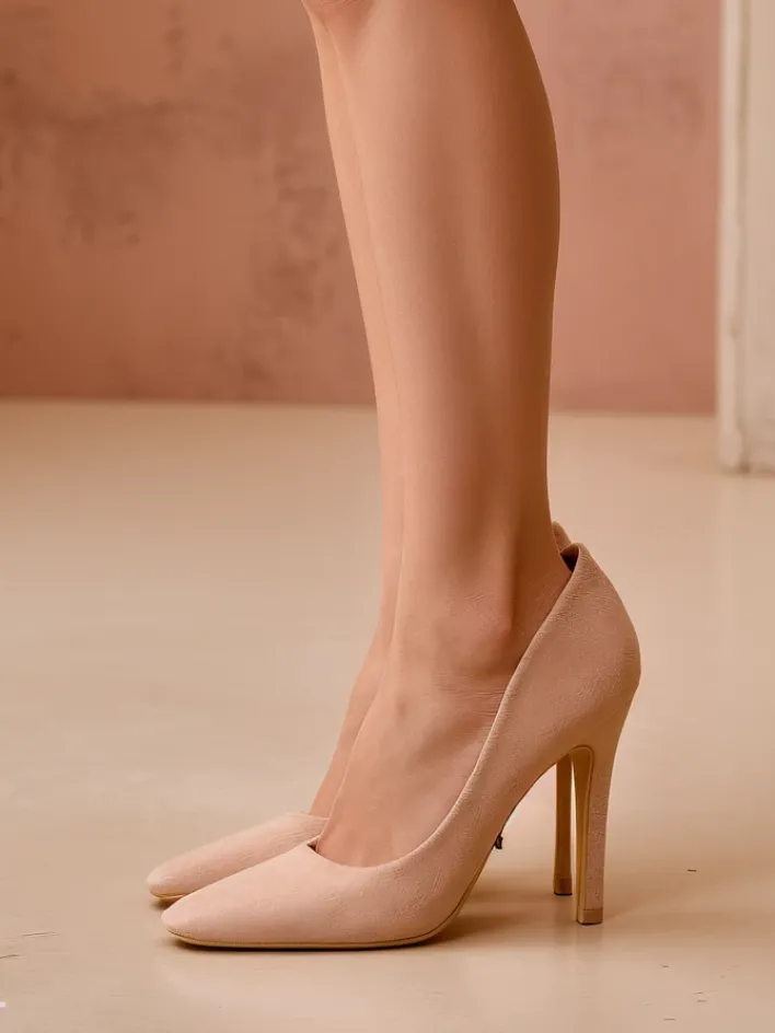 Szpilki|Klasyczne^Royalfashion Damskie czółenka na szpilce Cattese beżowy