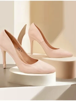 Szpilki|Klasyczne^Royalfashion Damskie czółenka na szpilce Cattese beżowy